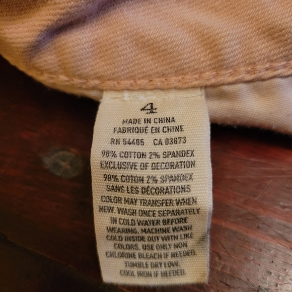 American Eagle Outfitters pink jean shorts size 4 stretch - Picture 5 of 5